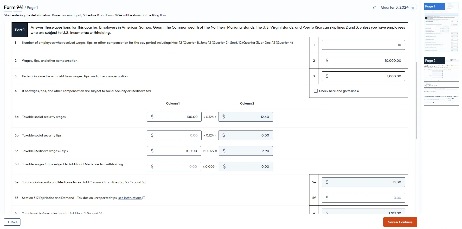 Answer questions for the quarter’ information